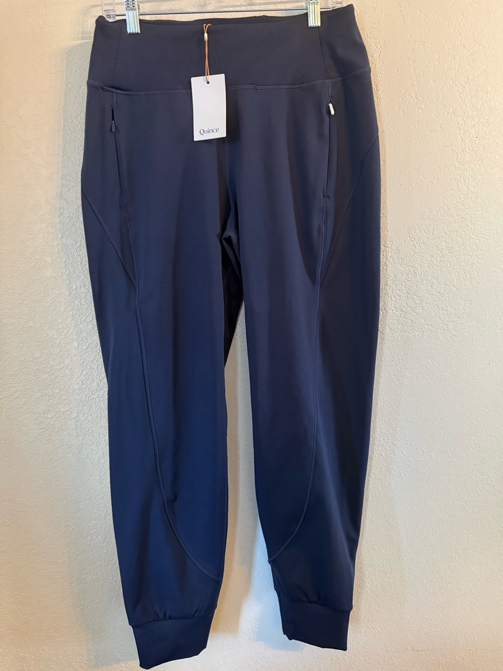 Quince 100% Merino Wool Jogger Pants Navy Size M NWT